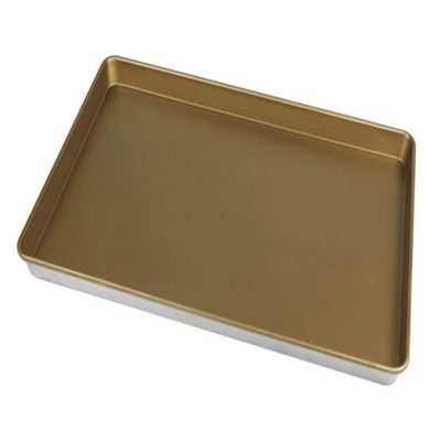RK Bakeware China Foodservice NSF Nonstick Round Corner Corrugated Aluminum Baking Sheet Pan