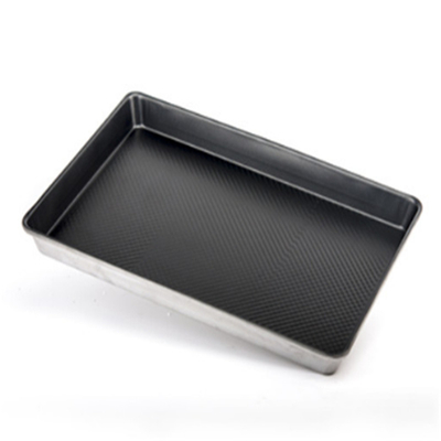 RK Bakeware China Foodservice NSF Nonstick Round Corner Corrugated Aluminum Baking Sheet Pan