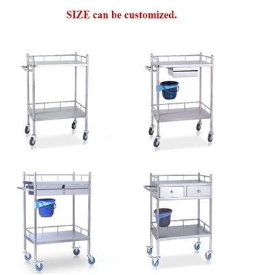 RK Bakeware China Foodservice NSF Stainless Steel Hospital Medical Trolley with Drawers