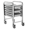RK Bakeware China Custom Stainless Steel Restaurant Food Catering Service Transport Trolley/Tea Cart for Kitchen