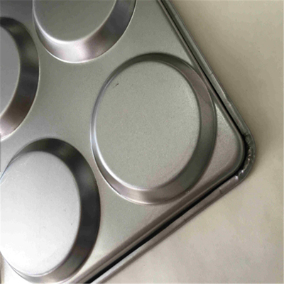 RK Bakeware China Foodservice NSF Glaze Nonstick 4.5 Inch and 5 Inch Hamburger Bun Baking Tray