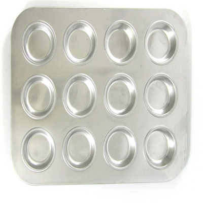 RK Bakeware China Foodservice NSF 12 Cups Aluminium Muffin Pan and Cupcake Tray