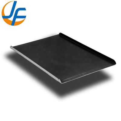 RK Bakeware China Foodservice NSF 4 Side and 3 Side Aluminum Flat Plain Baking Tray Sheet Pan