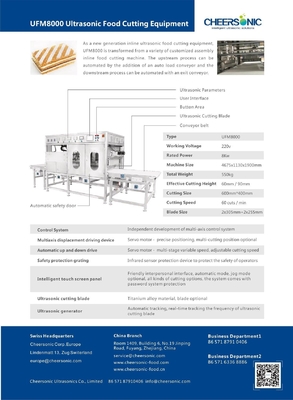                  Food Ultrasonic Cutting Machine for Bakery             