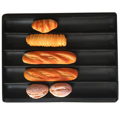 RK Bakeware China Foodservice NSF Glaze Aluminum  Mini Loaf Baguette Baking Tray