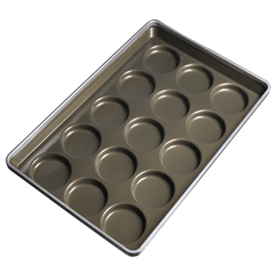 RK Bakeware China Foodservice NSF 45575 35 Cup 3.8 Oz. Glazed Aluminized Steel Muffin Pan Cupcake Pan