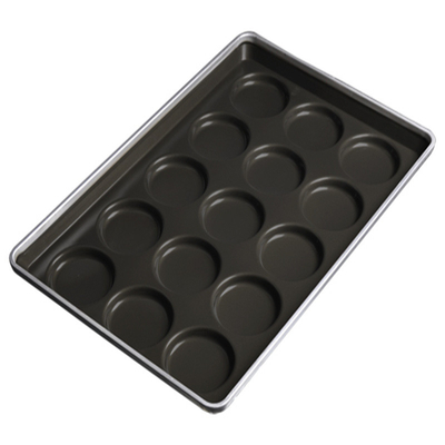 RK Bakeware China Foodservice NSF 45575 35 Cup 3.8 Oz. Glazed Aluminized Steel Muffin Pan Cupcake Pan