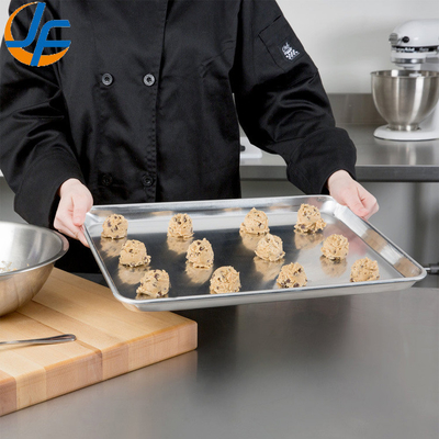 RK Bakeware China Foodservice 30694 Stayflat Full Size NSF 16 Gauge 18" X 26" Band in Rim Aluminum Sheet Baking Pan