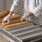 RK Bakeware China Foodservice NSF 5 Loaf Glazed Aluminum Baguette Baking Tray French Bread Pan