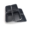                  Rk Bakeware China-Chicago Metallic Silicone Glazed 5 Strap Bread Moulds Open Top             