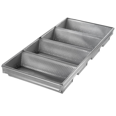                  Rk Bakeware China-Foodservice 44405 Glazed 3 Strap Aluminized Steel Hearth Bread Pan             