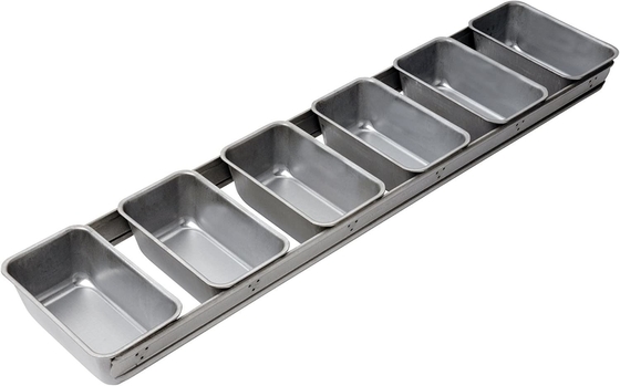                  Rk Bakeware China-Foodservice 44405 Glazed 3 Strap Aluminized Steel Hearth Bread Pan             