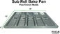 RK Bakeware China Foodservice NSF Commercial Bakeware 5 Count 3 Inch Sub Sandwich Roll Pan Baking Tray