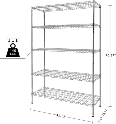                  Rk Bakeware China Foodservice Commercial Wire Shelving Heavy Duty Metal Storage Rack Shelf Unit for Kitchen             