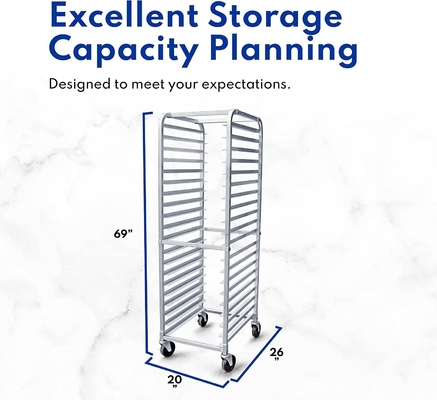                  Rk Bakeware China Foodservice 36527 Commercial 20 Tier Aluminum Sheet Pan Rack Bun Pan Rack             