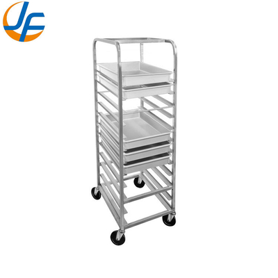 RK Bakeware China Foodservice NSF Roll In Stainless Steel Flatpack Baking Tray Trolley Bun Pan Rack