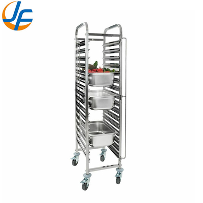 Rk Bakeware China-Z Frame 20 Pan End Load Stainless Steel Nesting Trolley Bun Sheet Pan Rack - Assembled