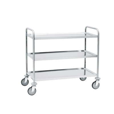 Rk Bakeware China-Z Frame 20 Pan End Load Stainless Steel Nesting Trolley Bun Sheet Pan Rack - Assembled