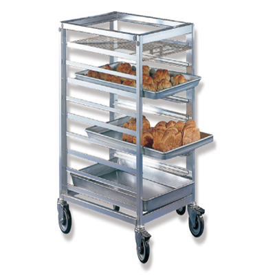 Rk Bakeware China-Z Frame 20 Pan End Load Stainless Steel Nesting Trolley Bun Sheet Pan Rack - Assembled