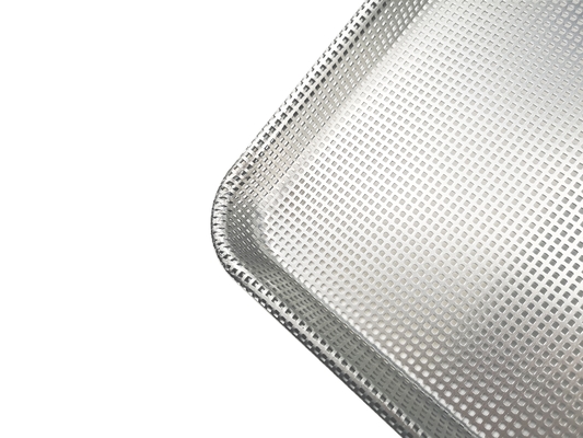 Full perforated baking bread pan burger or hamburger or hot dog non-stick bun baking pan aluminium bread pan