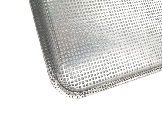 commercial Full perforated baking bread tray baking pan perforated metal sheet pan aluminium bread pan perforated sheet plate