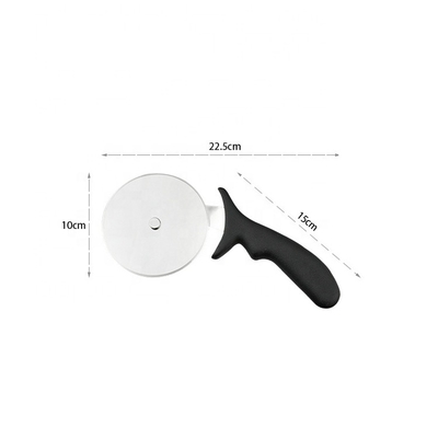 10cm Stainless Steel 430 Pizza Wheel Cutter With Pp Handle Round Plastic Cutter Server