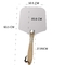 12*14 Inch Oven Square Pizza Peel Wooden Handle Aluminum Pizza Shovel With 14 Inch Stainless Steel Cutter Set