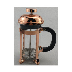 Borosilicate Glass French Press Travel Mug Rose Gold Portable 1000ml Stainless Steel French Press Coffee Makers Coffee