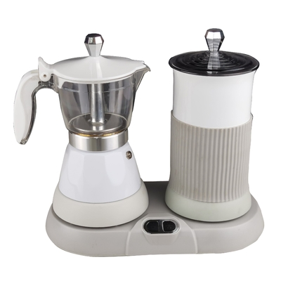 Automatic 2 In 1 Espresso Cappucinno Cooker With Milk Frother Gift Set Electric Coffee Maker And Milk Frother Set