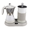 Aluminum 3 Cups Electric Espresso Moka Coffee Maker Milk Frother Automatic Electric Moka Pot