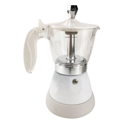 Aluminum 3 Cups Electric Espresso Moka Coffee Maker Auto Shut Off Function Moka Express Cofeemaker Plastic Coffee Maker