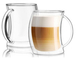 150ml 240ml 300ml Heart Shaped High Borosilicate Milk Mugs Tea Mugs Insulated Double Wall Glass Coffee Cup