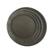 16 Inch Nonslip Round Plastic Tray Large Recycled Plastic Plates Rubber Serving Tray For Restaurant