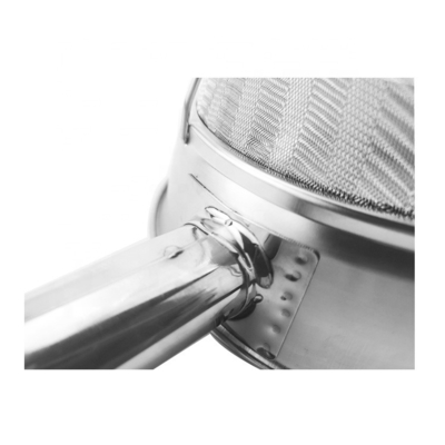 8/10 Inch Commercial Strengthening Rid Colander Mesh Filter Stainless Steel Strainer Notch Wire Filter