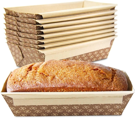 Microwave Oven Paper Baking Loaf Pan Disposable Mold Rectangular