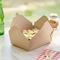 Disposable Kraft Paper Baking Box Take Out Container Lunch Meal Food