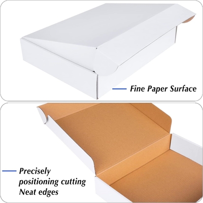 Corrugated White Cake Baking Box Mold Collapsible Paper 32 ECT