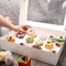 Paperboard Window Bakery Box Rectangle Cake Cardboard Treat Box With Window Baker