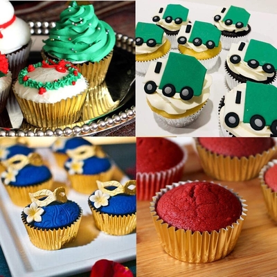 Muffin Liner Paper Baking Cup Mold Aluminum Foil Cupcake Greaseproof