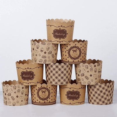 Kraft Jumbo Paper Cake Baking Cup Cupcake Muffin Liners Food Grade