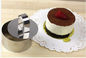 Food Safe Mousse Ring Mold With Pusher , High Temperature Resistance