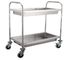 Folding Cleaning Bakery Rack Trolley Cart SS 430 SS 201 Material With Storage Shelves