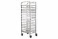RK Bakeware China Foodservice NSF 15 Tiers MIWI Oven Stainless Steel Baking Tray Trolley