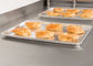 RK Bakeware China Foodservice NSF 1/2 Size Aluminium Bread Baking Tray Bun / Aluminium Sheet Pan Wire In Rim 18&quot; X 13&quot;
