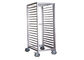 RK Bakeware China Foodservice NSF 15 Tiers Miwi Double Oven Rack Stainless Steel Baking Tray Trolley