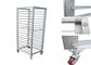RK Bakeware China Foodservice NSF 15 Tiers Miwi Double Oven Rack Stainless Steel Baking Tray Trolley