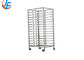 RK Bakeware China Foodservice NSF Revent Oven  Double Rack Stainless Steel Baking Tray Trolley
