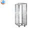 RK Bakeware China Foodservice NSF Custom 800 600 Revent Oven Baking Tray Trolley Food Trolley With Pan Stainless Steel