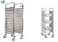 RK Bakeware China Foodservice NSF Custom GN1/1 Rational Oven Rack Stainless Steel Baking Tray Trolley