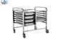 RK Bakeware China Foodservice NSF Custom Flatpack Design Revent Oven Rack Stainless Steel Baking Tray Trolley
